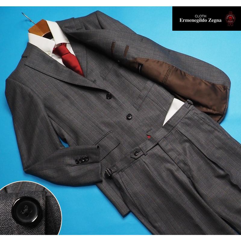 麻布テーラー　スーツセットアップ　3ピース　イタリア製高級生地ゼニヤ 麻布テーラー 新品サンプル azabu tailor 秋冬『Ermenegildo Zegna