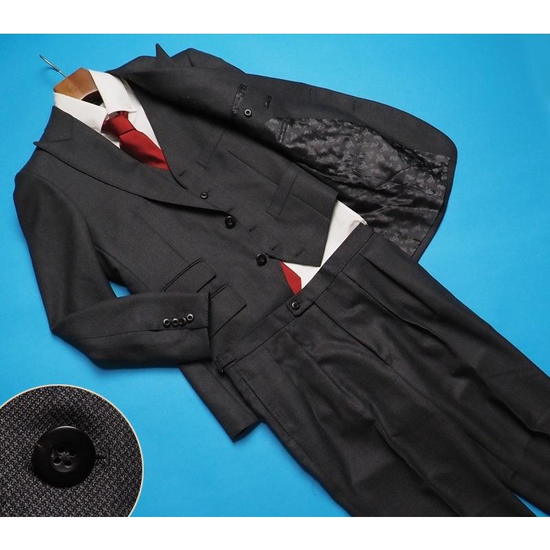 【新品】麻布テーラー×「SCABAL」スキャバル 最高級3ピーススーツ 46A 麻布テーラー 新品サンプル azabu tailor 秋冬『Scabal スキャバル