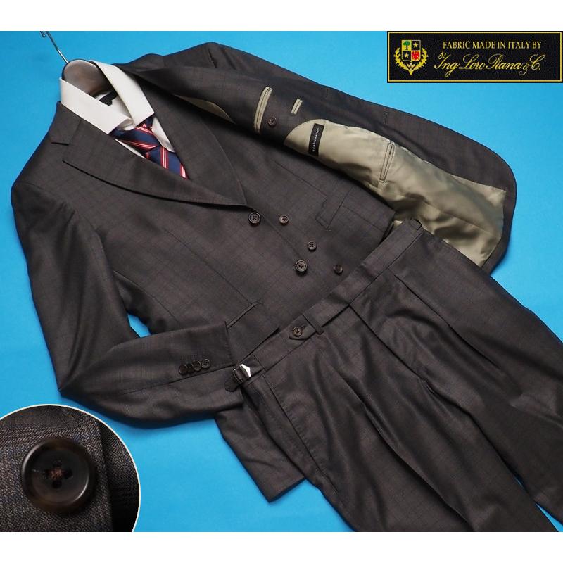 【極美品】azabu tailor×Loro Piana　カシミヤ混生地スーツ 極美品】azabu tailor×Loro Piana カシミヤ混生地スーツ 世界中から