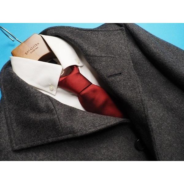 コムサメン イタリアンカラーハーフコート ネイビー Sサイズ