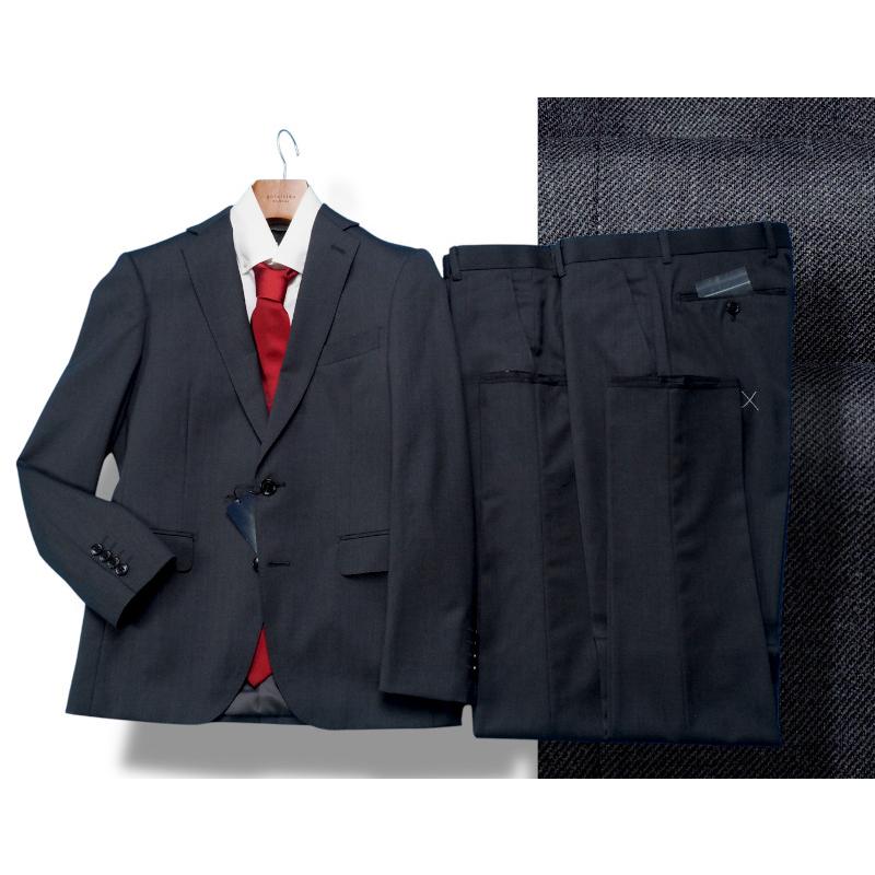 新品 大手百貨店扱い 秋冬総裏 ウール混ギャバジン ソリッド無地