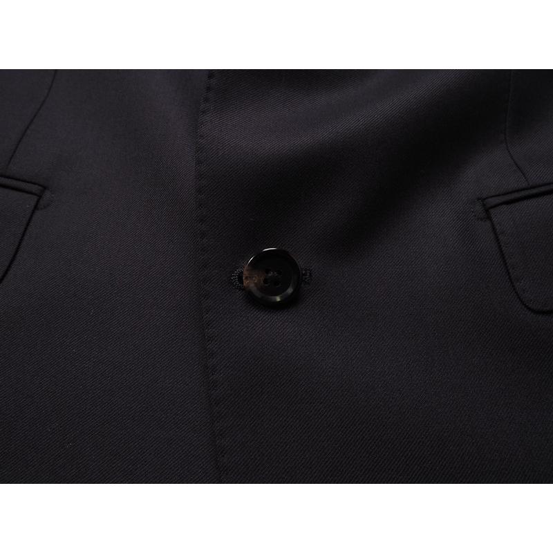 新品20.6万円 大手百貨店扱い 秋冬 日本製『Scabal スキャバル 英国製生地』カシミヤ混 Super120ウール 無地 スーツAB8紺(B) 1200671の画像