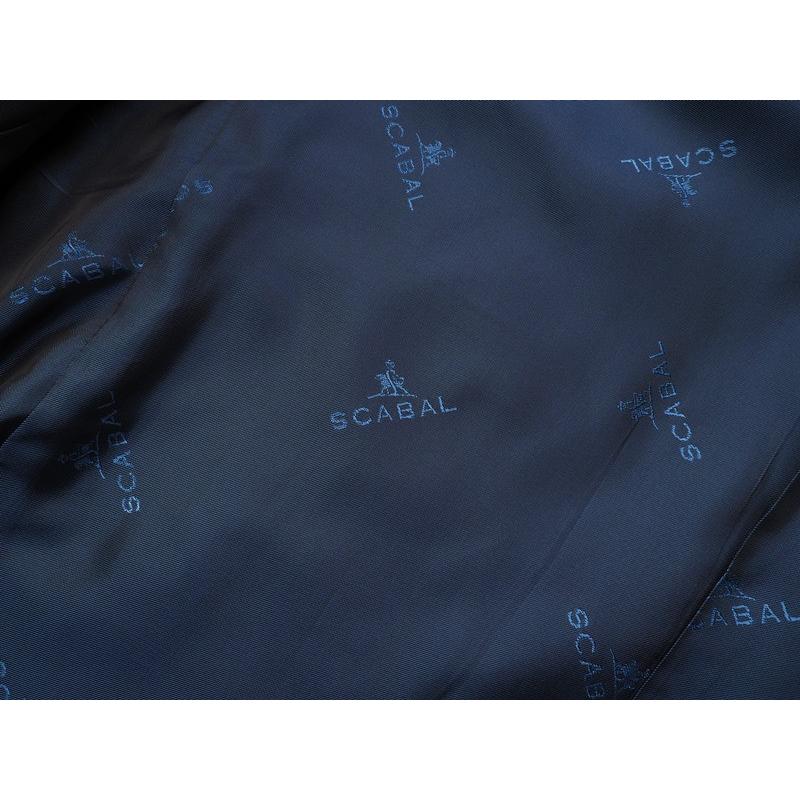 新品20.6万円 大手百貨店扱い 秋冬 日本製『Scabal スキャバル 英国製生地』カシミヤ混 Super120ウール 無地 スーツAB8紺(B) 1200671の画像