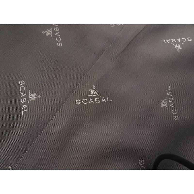 新品20.6万円 大手百貨店扱い 秋冬 日本製『Scabal スキャバル 英国製生地』カシミヤ混 Super120ウール ストライプ スーツA4灰(C) 1200871の画像