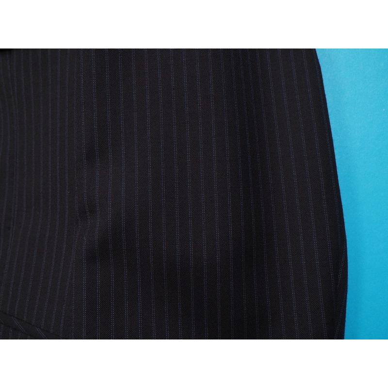 新品17.3万円 大手百貨店扱い 春夏『Ermenegildo Zegna ゼニア TROPICAL 伊製生地』ウール100% ストライプ スーツA4紺(B) 1500271の画像