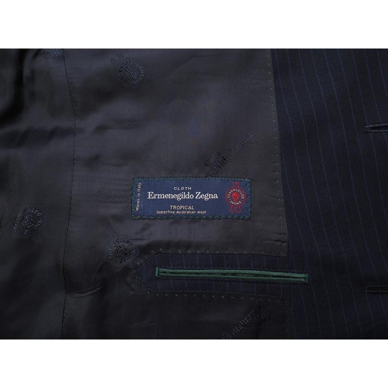 ✨️極美品✨️エルメネジルドゼニア ストライプ オーダーメイド tropical ZEGNA 新品17.3万円 大手百貨店扱い 春夏『Ermenegildo Zegna