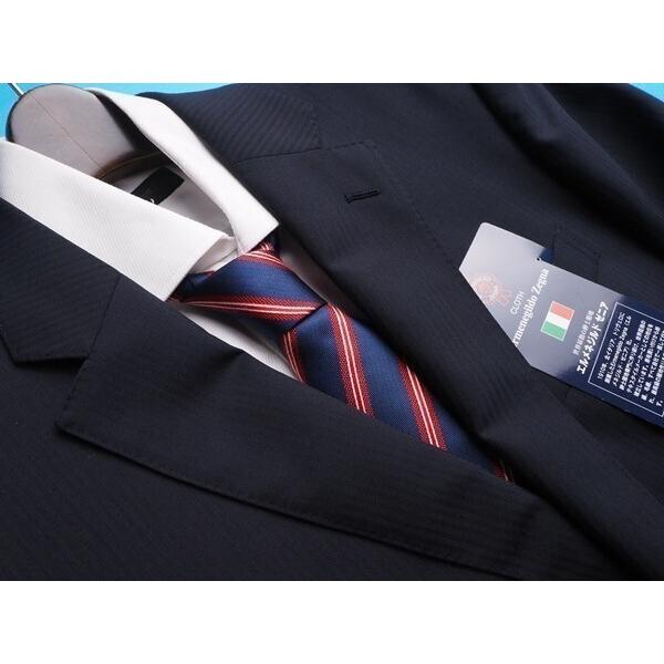 エルメネジルドゼニア COOL EFFECT スーツ ストライプ 春夏 A5 M Ermenegildo Zegna エルメネジルド ゼニア 社製生地 COOL EFFECT