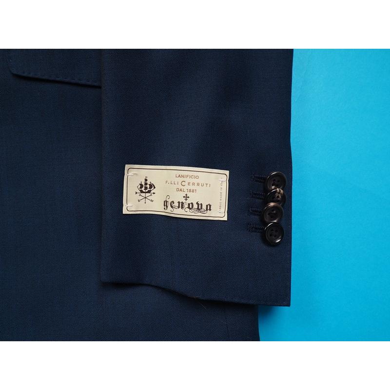 春夏『CERRUTI チェルッティ伊製生地』無地 スーツBB8紺 CERRUTI（チェルッティ） 新品10.8万円 大手百貨店扱い 10マンス