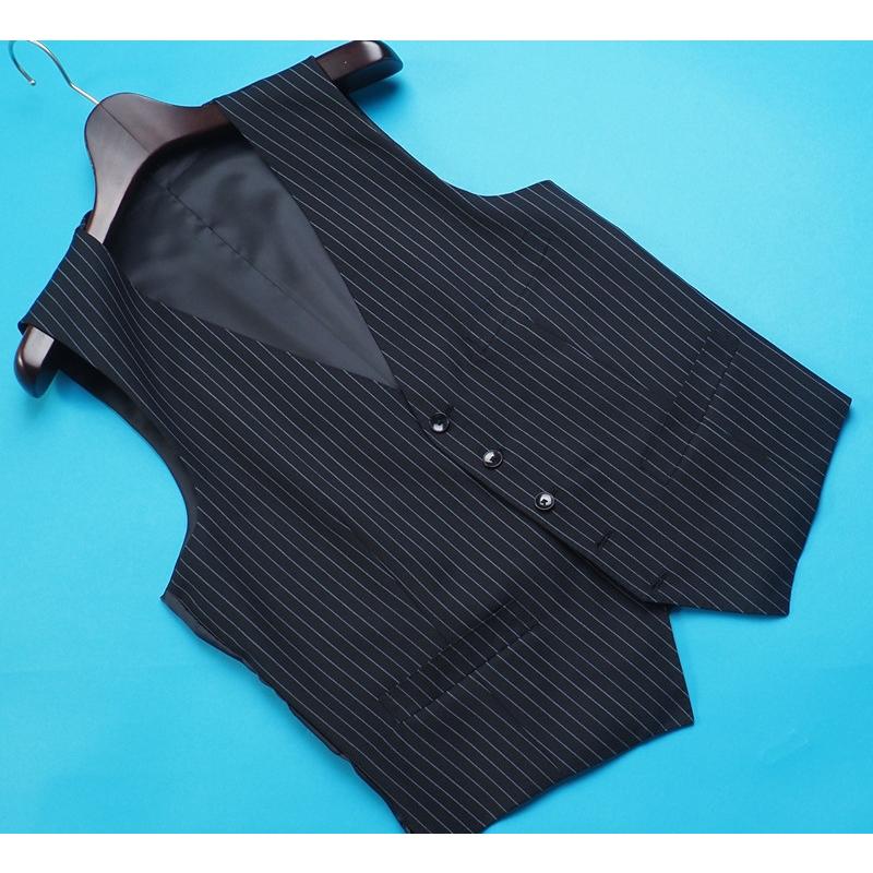 新品 大手百貨店扱い 春秋 ウール100% 綾織り ストライプ スリーピース