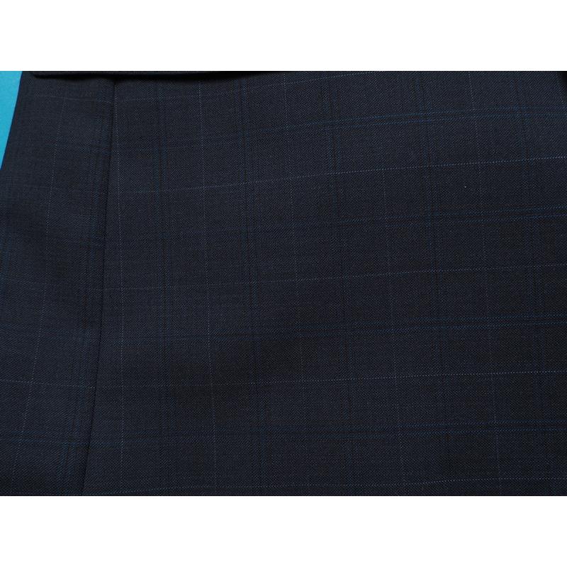 新品20.6万円 大手百貨店扱い 春秋 日本製『Scabal スキャバル 英国製生地』Super140Sウール 綾織 艶感 チェック柄 スーツA7灰(C)1703481の画像