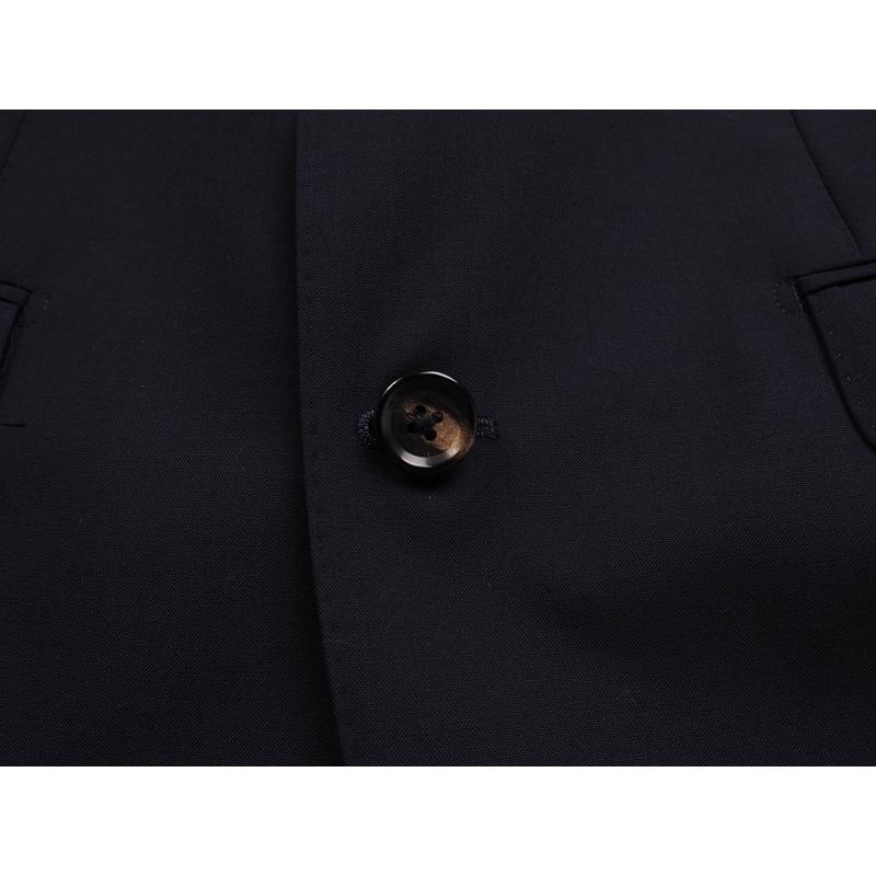 新品20.6万円 大手百貨店扱い 春夏 日本製『Scabal スキャバル 英国製生地』Super120Sウール 無地 スーツA5濃紺(B)1703671の画像