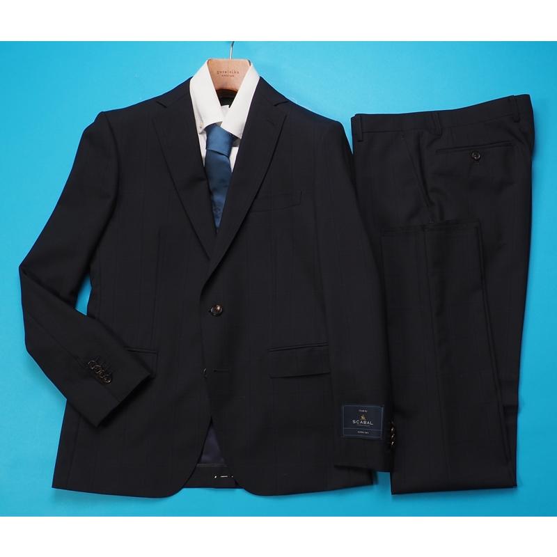 メンズ 未使用級 SCABAL 銀座山形屋 オーダースーツ セットアップ 日本