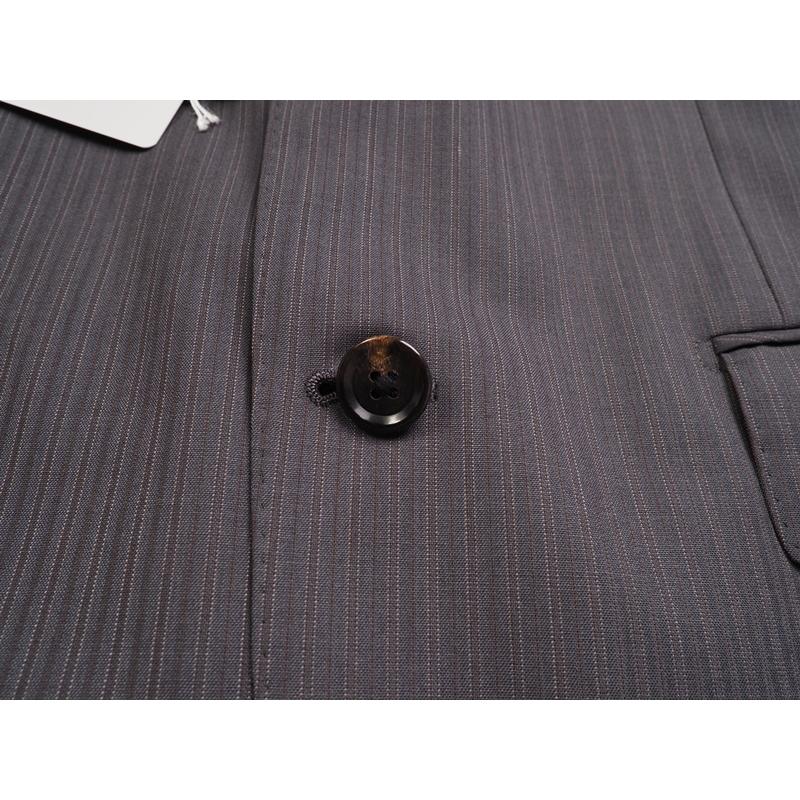 新品20.6万円 大手百貨店扱い 春夏 日本製『Scabal スキャバル 英国製生地』Super120Sウール ストライプ スーツBB7灰(H)1704471の画像