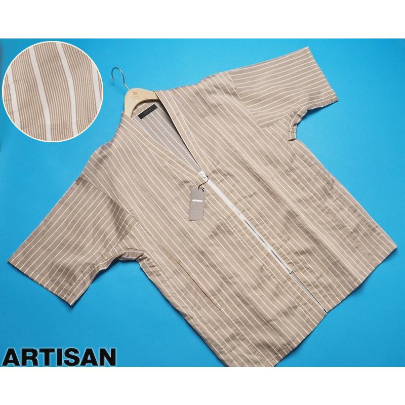 ARTISAN 新品サンプル定価4.2万円 アルチザン 半袖シャツジャケット 