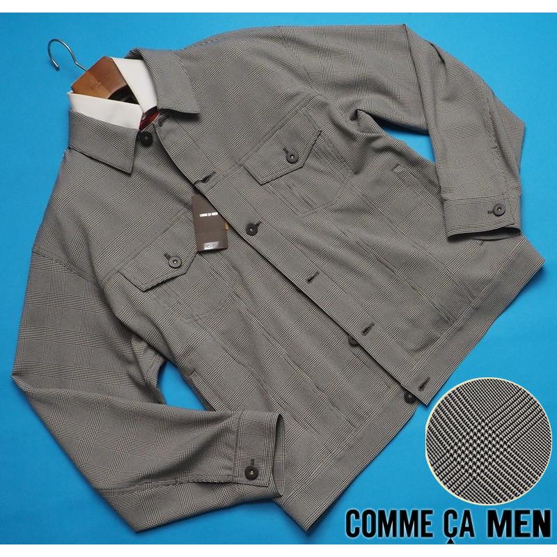 COMME CA MEN（コムサメン） 新品定価5万円 グレンチェック ブルゾンL