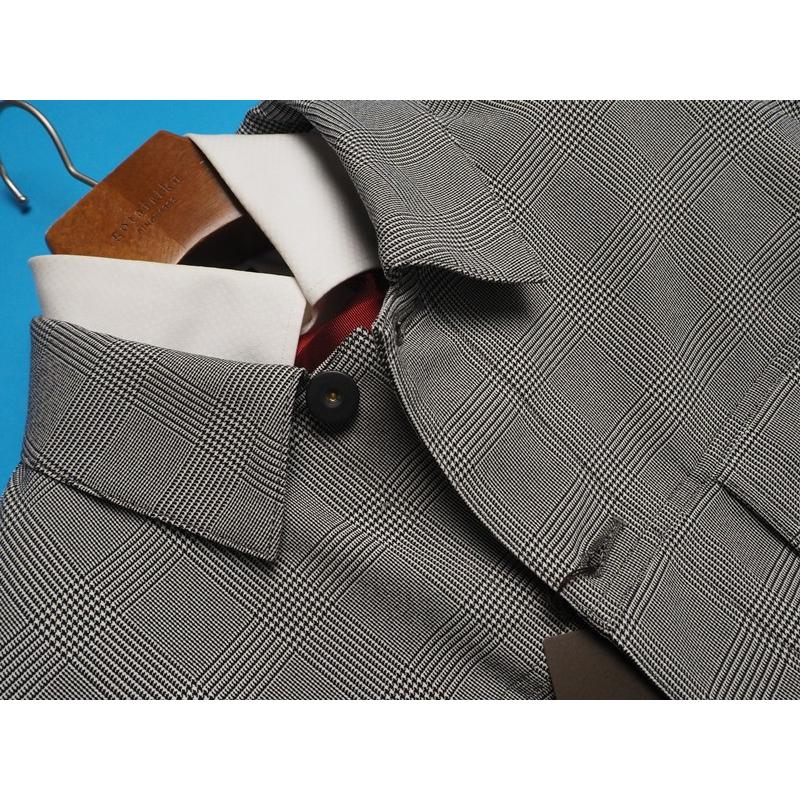 COMME CA MEN（コムサメン） 新品定価5万円 グレンチェック ブルゾンL
