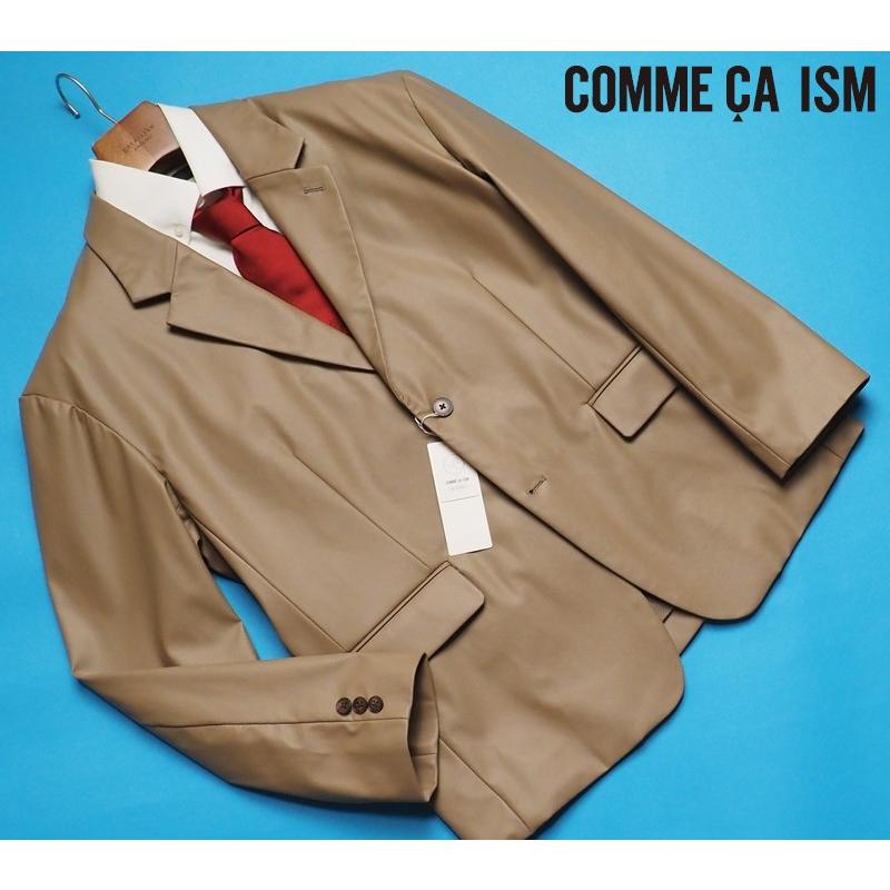 [新品]定価19,800円 COMME CA ISM エコレザージャケット L COMME CA ISM（コムサイズム） 新品定価1.9万円 フェイクレザー