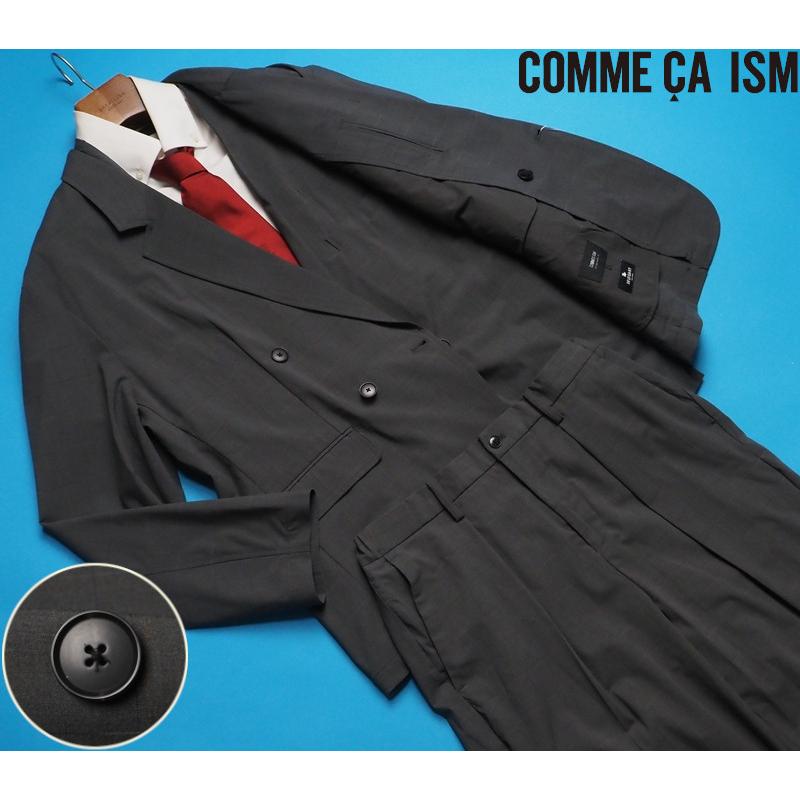 COMME CA ISM（コムサイズム） 新品定価3.3万円 ウォッシャブル かすり