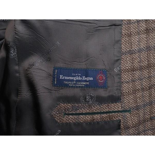 【ゼニア・カシミヤ】EDIFICE　スーツ　フランネル　秋冬　42　美品　グレー ZEGNA（ゼニア） 新品12.9万円 大手百貨店扱い 秋冬『Ermenegildo