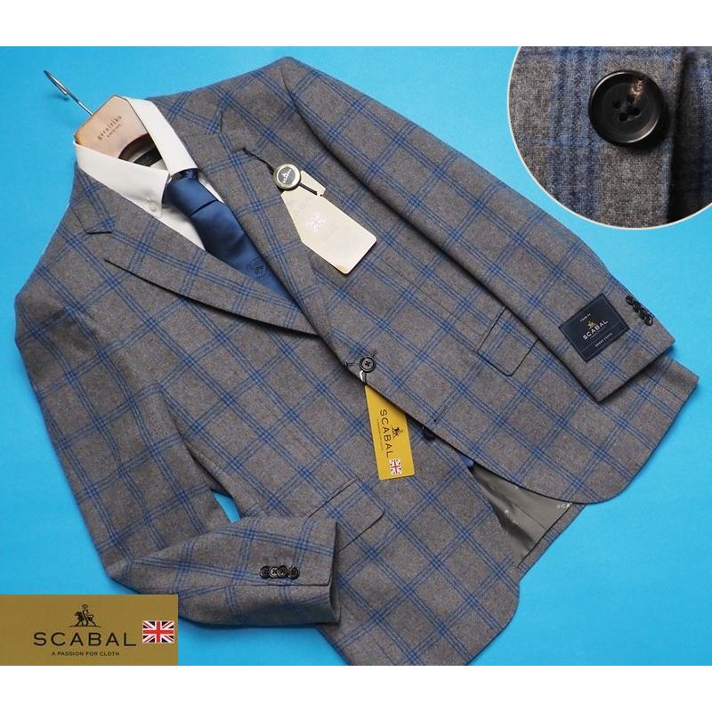 新品14.3万円 大手百貨店扱い 秋冬 日本製『Scabal スキャバル 英国製 