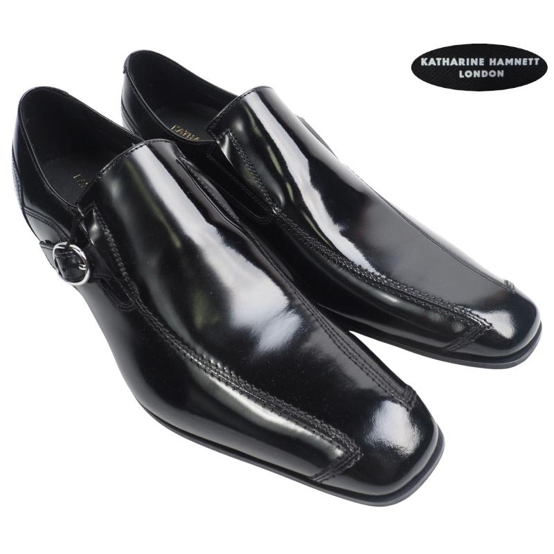 KATHARINE HAMNETT　キャサリンハムネット ビジネスシューズ　黒 Amazon | [キャサリン ハムネット] ビジネスシューズ 紳士靴 メンズ