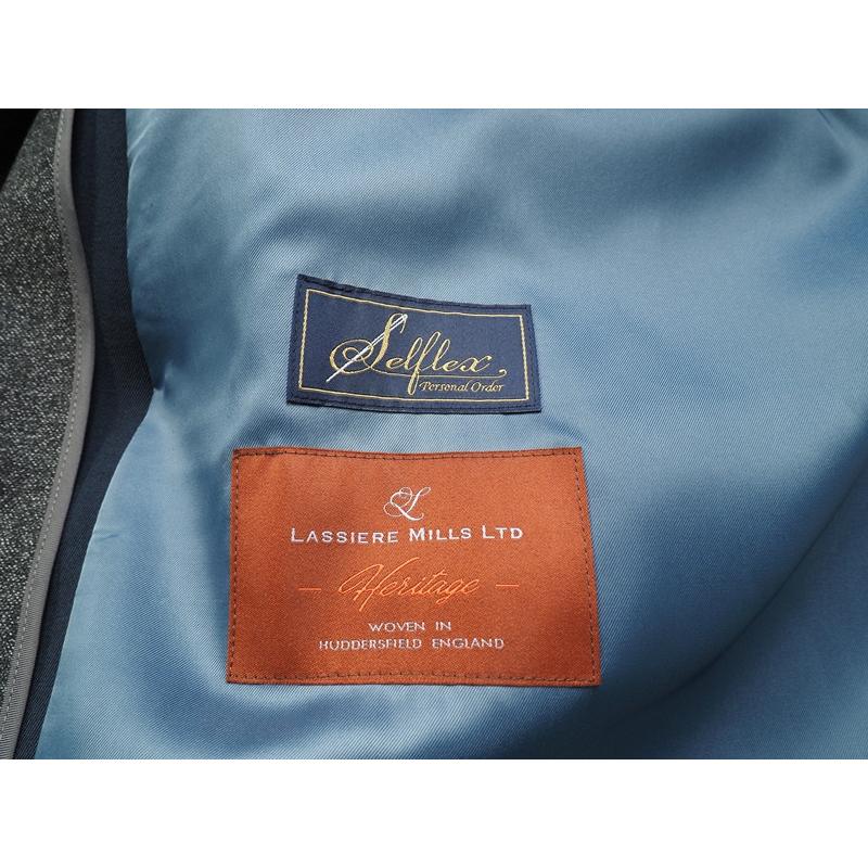新品定価37.4万円 オンワード樫山 Selflex 日本製『LASSIERE MILLS 英国生地』ライナー付き ウール100% コート S 紺 36979の画像