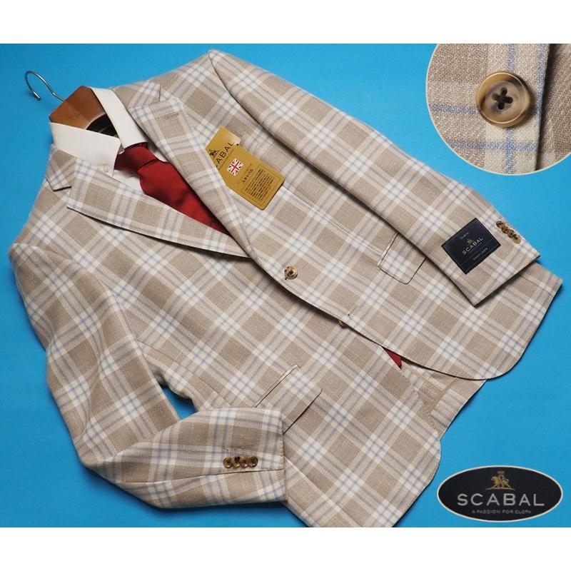 新品14.3万円 大手百貨店扱い 春秋冬 日本製『Scabal スキャバル 英国 