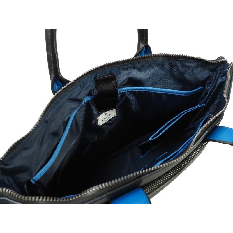 新品正規4.2万円 LANVIN en Bleu ランバン オン ブルー レイト ビジネストートバッグ 紺(NVY) 511501の画像