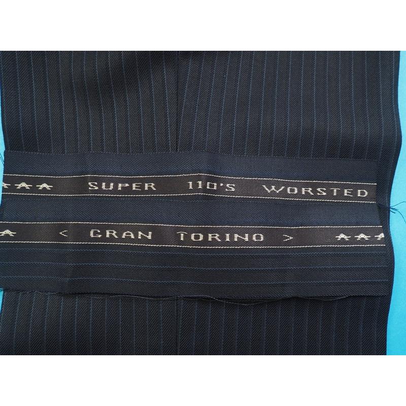 新品19.8万円 オンワード樫山×伊勢丹メンズ 日本製 秋冬『Gran Torino 伊製生地』 ウール100％ スリーピース スーツ D6/54(A8〜AB8程度相当)紺 629518の画像