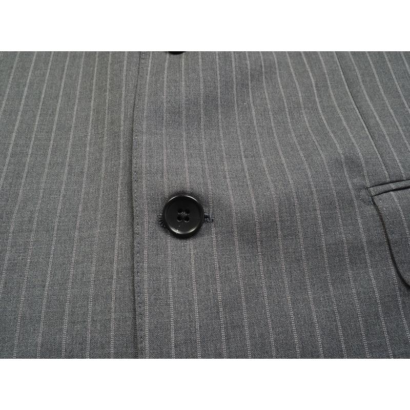 十仁プラザ ロロピアーナ生地 グレー ストライプ ウール パンツ スーツ 40 Loro Piana（ロロピアーナ） 新品 大手百貨店扱い 日本製 春夏『Loro
