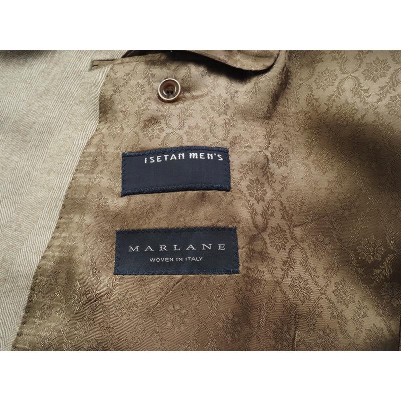 新品44万円 オンワード樫山×伊勢丹メンズ 日本製『MARLANE マルラーネ 伊製生地』カシミヤ100% コート D6/56(4XL程度) ベージュ742839の画像