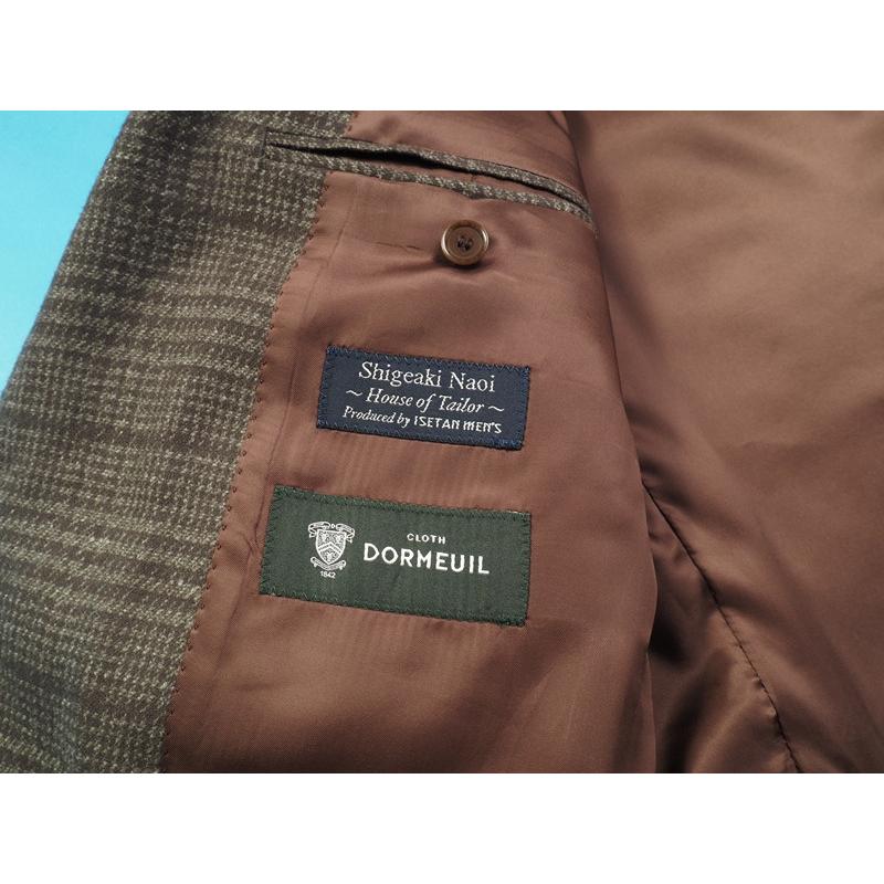 新品 オンワード樫山×伊勢丹 House of Tailor 日本製 秋冬『DORMEUIL ドーメル 英生地』ツイード ジャケット D6/48(A6程)茶 801957_5