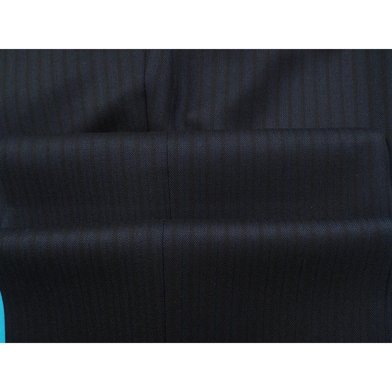 新品27.5万円 オンワード樫山 Selflex 日本製『Ermenegildo Zegna ゼニア 伊製生地』ウール100％ スリーピーススーツ A92(A6程度)紺 842306の画像