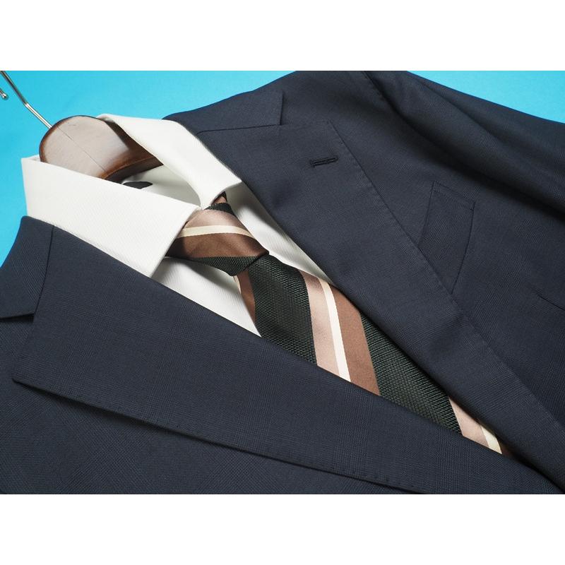 新品定価15.2万円 オンワード樫山 Selflex 日本製 春秋冬『DELFINO デルフィノ 伊製生地』ウール100％ ジャケット A88(A4程度)紺 874182_2