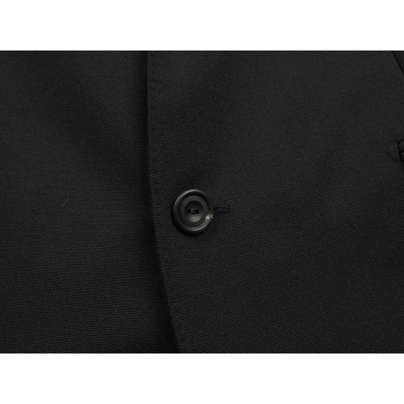 新品47.1万円 オンワード樫山 Henry Poole ヘンリープール 日本製 春秋『DORMEUIL 英国製生地 TONIK』スリーピーススーツA96(A6)黒 930702の画像