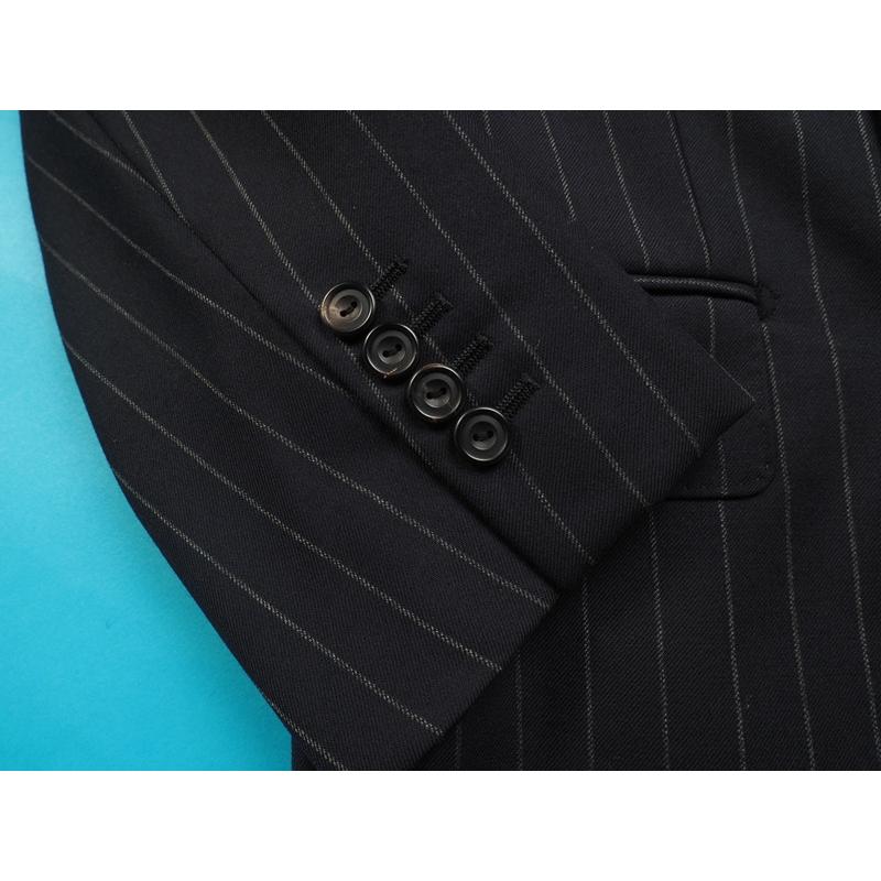 新品定価27.9万円 オンワード樫山 Henry Poole ヘンリープール 日本製 秋冬【橋本毛織 国産生地】ウール100％ スーツA96(A6程度)濃紺 CW8306の画像