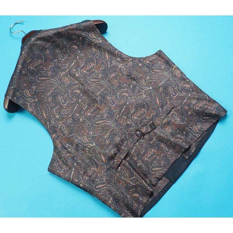 新品35.7万円 オンワード樫山 Cifonelli チフォネリ 日本製 秋冬『ドーメル アマデウス』スリーピース スーツ D8/98(A6程度)緑 GM7332の画像
