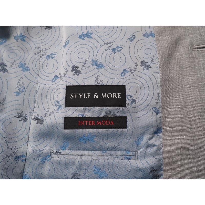 新品27.4万円 オンワード樫山 STYLE&MORE 日本製『Ermenegildo Zegna ゼニア TROFEO 伊製生地』ウール スリーピーススーツA98(A5)灰 SM7329の画像