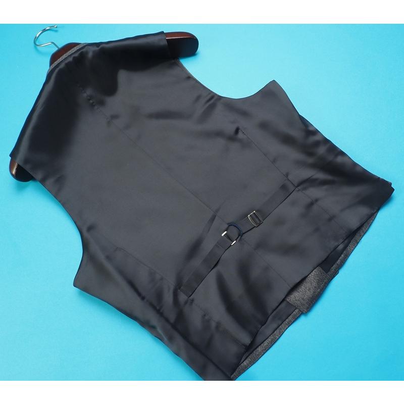 新品31万円 オンワード Cifonelli チフォネリ 日本製 秋冬『DORMEUIL ドーメル EXEL 英国生地』スリーピース スーツ D8/98(A6程)灰 SM7334の画像