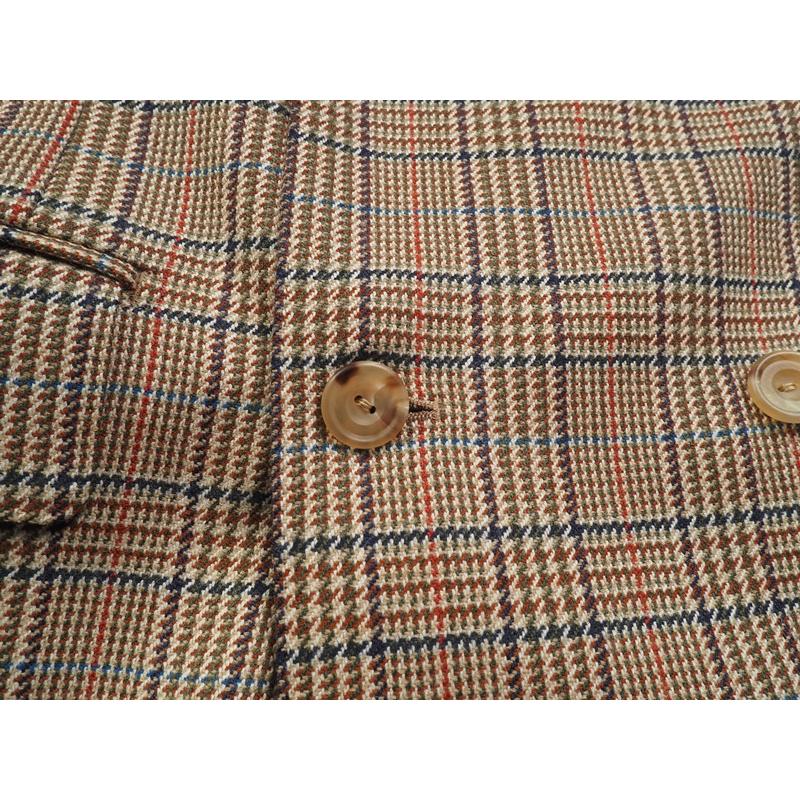 新品定価25.3万円 オンワード樫山 Henry Poole ヘンリープール 日本製『ヘンリープールチェック』ジャケット A96(A6程度)ベージュ YM7437の画像