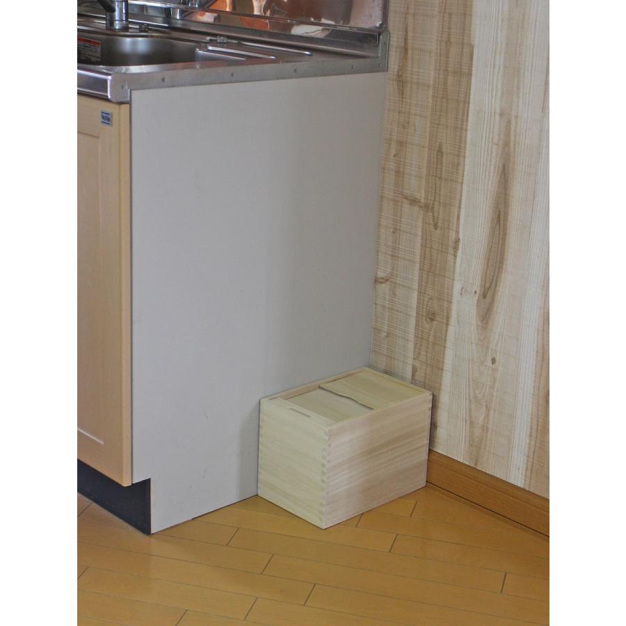 米びつ 桐 5kg 桐製米びつ ST-5 木製 スライド式ふた おしゃれ ライス