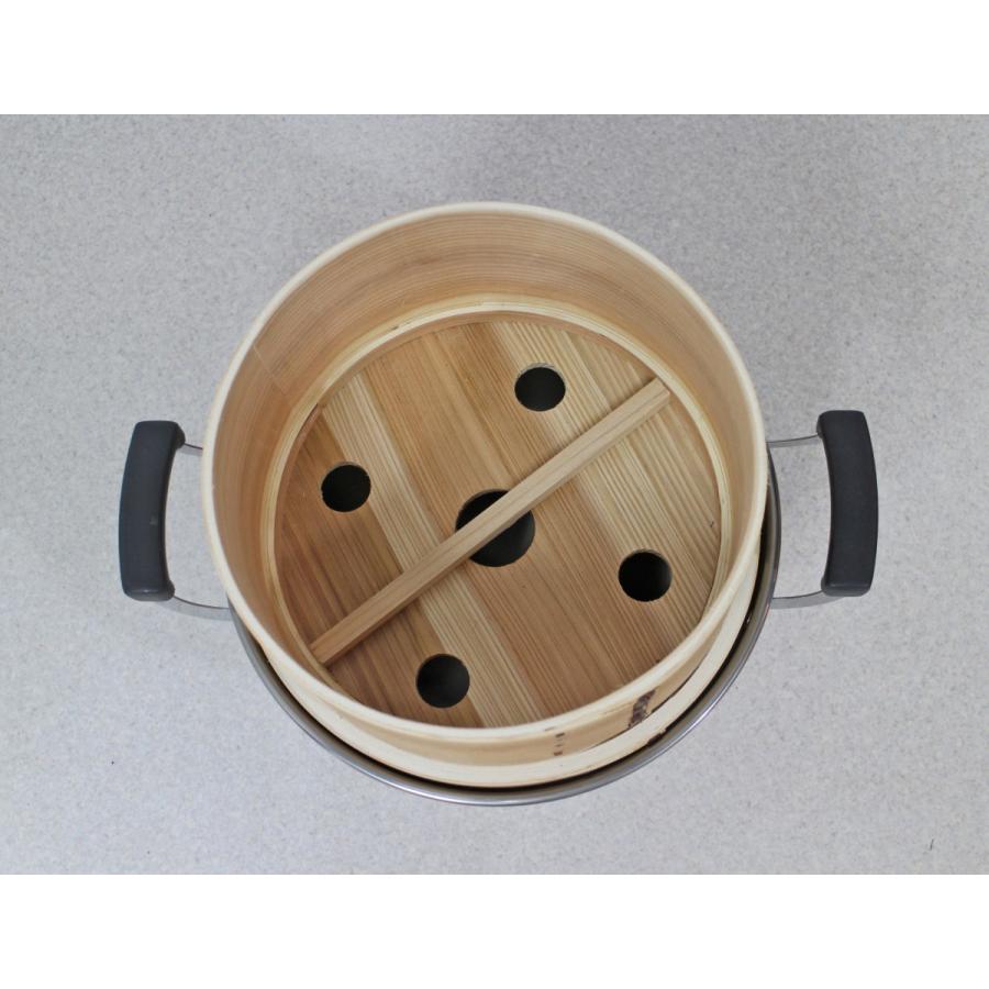 和せいろ 鍋付セット 2升用 セイロ 蒸し器 蒸籠 鍋付き セット : 木製