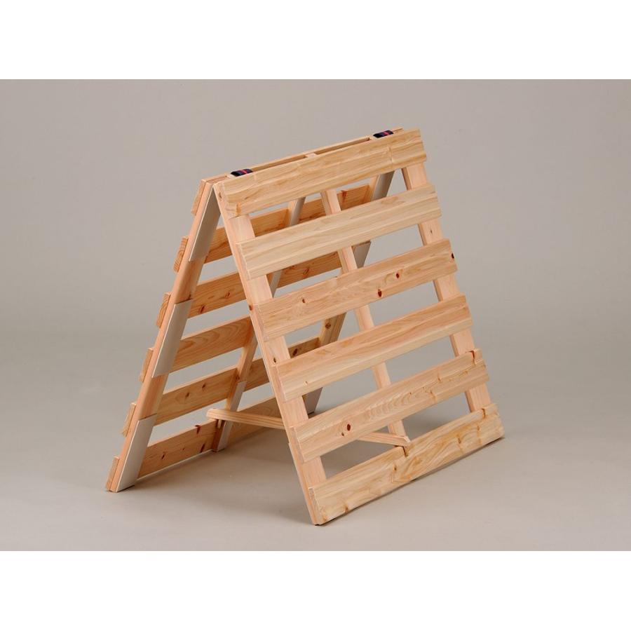 国産 ひのき すのこベッド ベビー用 70cm×120cm 二ツ折り ヒノキ