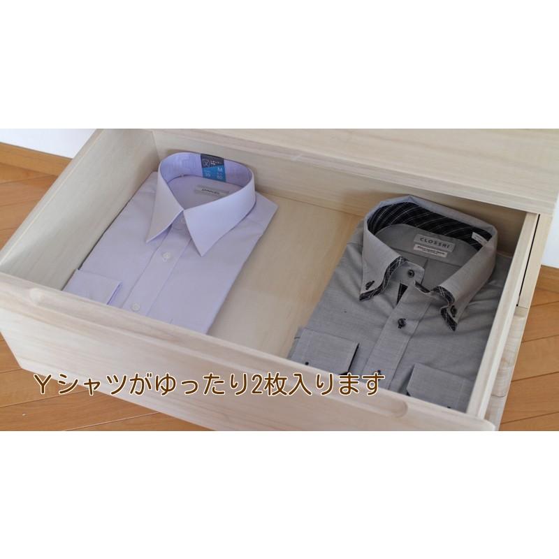 日本製 桐 3 受注生産チェスト 幅60cm 4引き出し 【下引き・丸面タイプ】 桐収納 シンプル 無塗装 桐製 チェスト 箪笥 タンス 送料無料 衣類 完成品 受注生産の画像