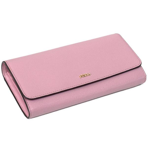 フルラ 財布 FURLA レザー バビロン ロゴ 二つ折り 長財布 ローズ 
