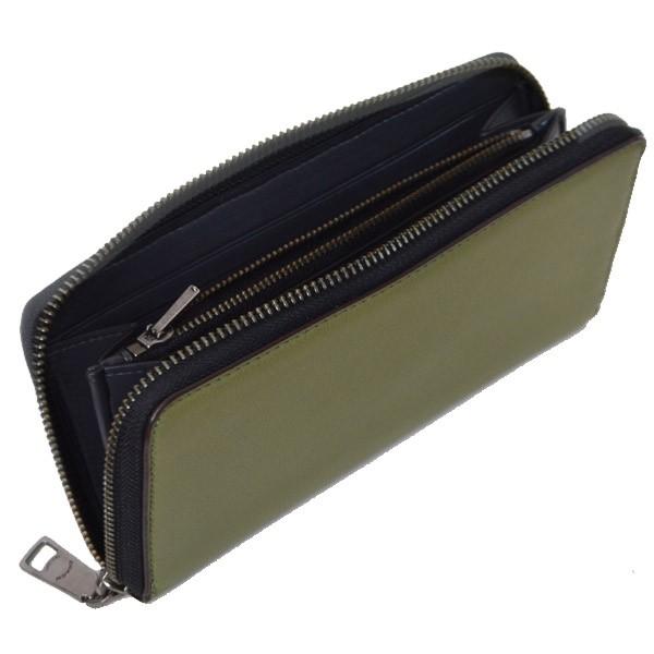 COACH（コーチ） 長財布 レザー ツートン アコーディオン ジップ