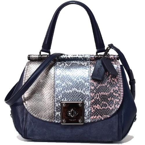 COACH（コーチ） バッグ スネーク エンボス レザー スエード