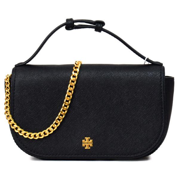 トリーバーチ　ショルダーバッグ　エマーソン　サフィアーノレザー　黒　2way TORY BURCH（トリーバーチ） バッグ レザー エマーソン トップ