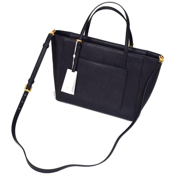 値下げ#Tory Burch 2WAYトートバッグ　ブラック TORY BURCH（トリーバーチ） バッグ レザー ロゴ トート 2way クロス