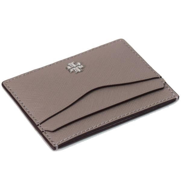 トリーバーチ カードケース TORY BURCH レザー エマーソン スリム 小物 定期入れ グレーヘロン 136101 TORY BURCH（トリーバーチ） カードケース レザー エマーソン スリム